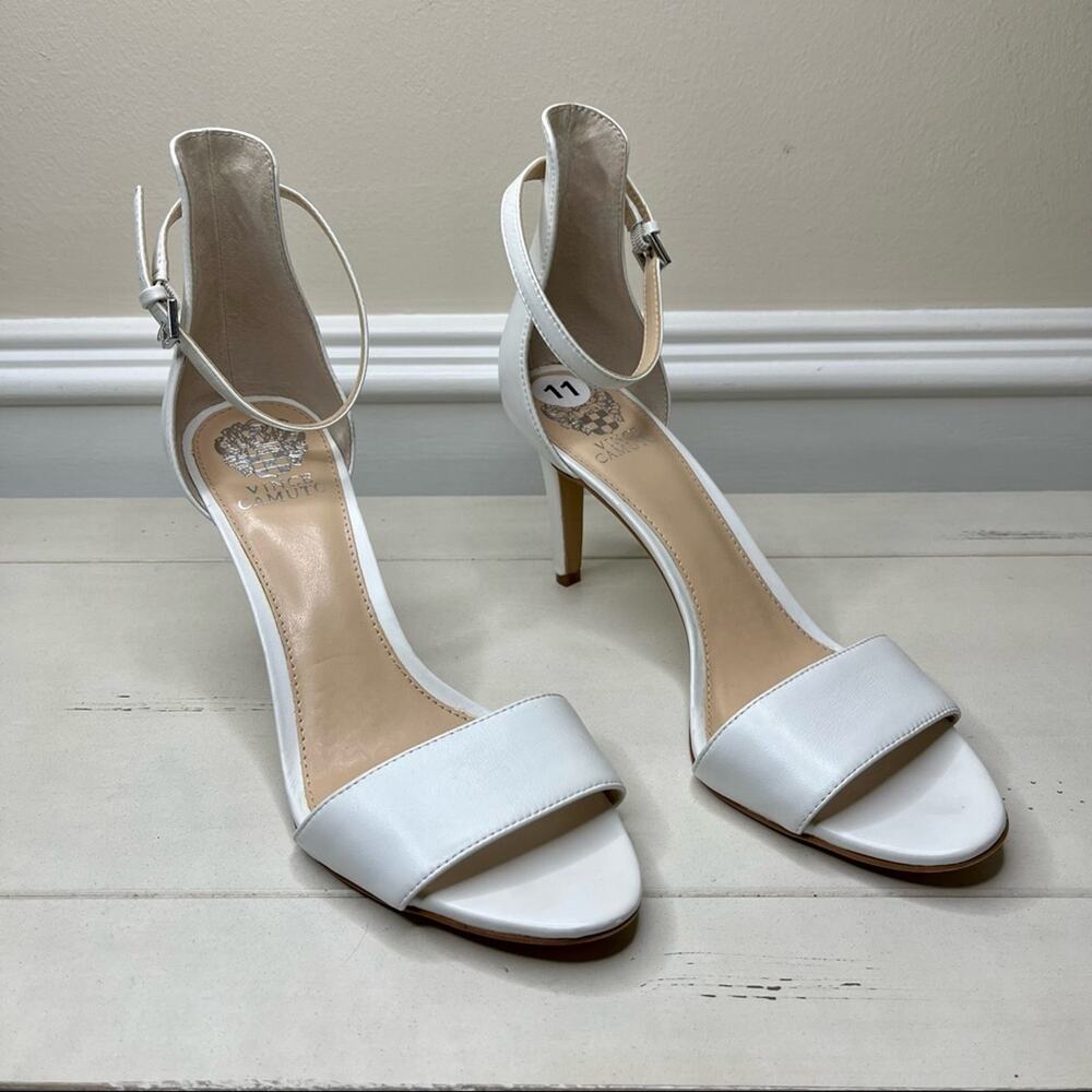 Vince Camuto Sebatani Leather Ankle Strap Sandal Size 11 - Picture 4 of 7